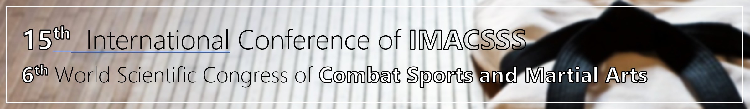 15th IMACSSS Conference